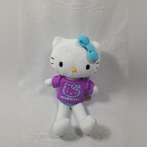 Hello kitty plush with purple shirt